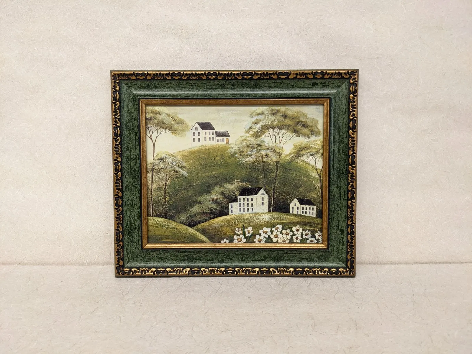 カントリー雑貨 ウォーレン・キンブル 風景画2点 木製額 ＋1点