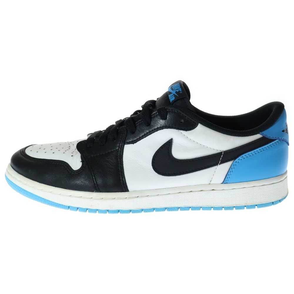 NIKE (ナイキ) AIR JORDAN 1 LOW OG BLACK POWDER BLUE UNC エア