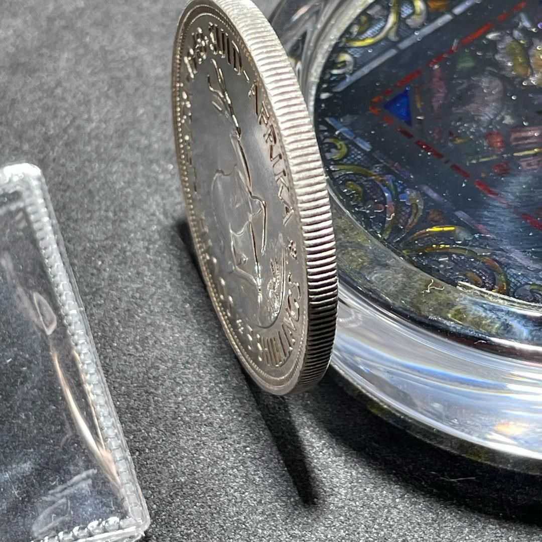 銀貨】1948年 南アフリカ 5シリング 銀貨 ジョージ6世／スプリング