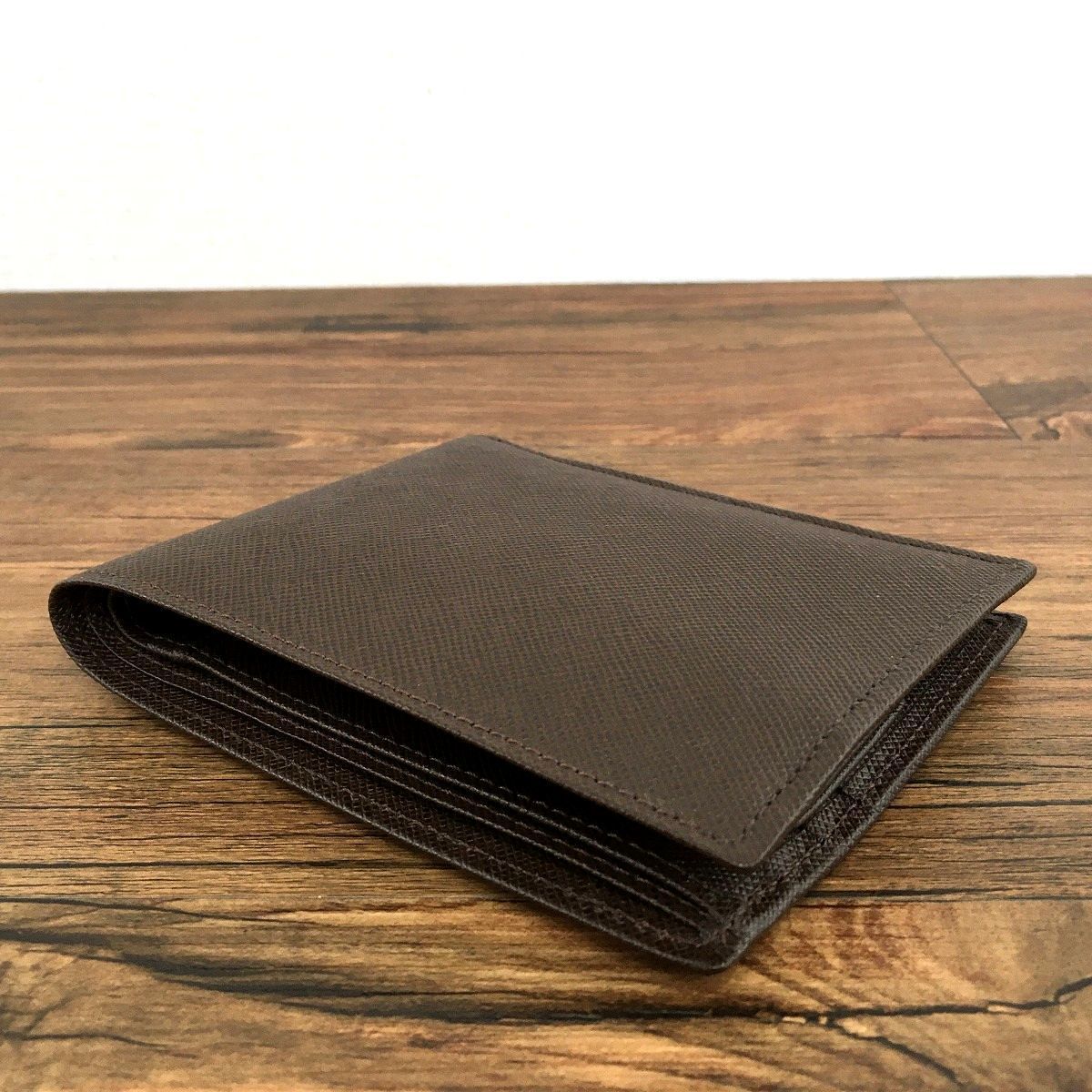 二つ折り財布 ダークブラウン