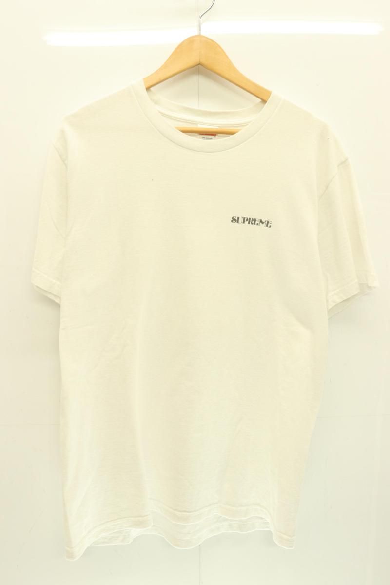 人気 【中古】 Supreme メンズTシャツ L One Love BooksTシャツ Supreme x Wilfred Limonious L 白 ホワイト バックプリント Tシャツ