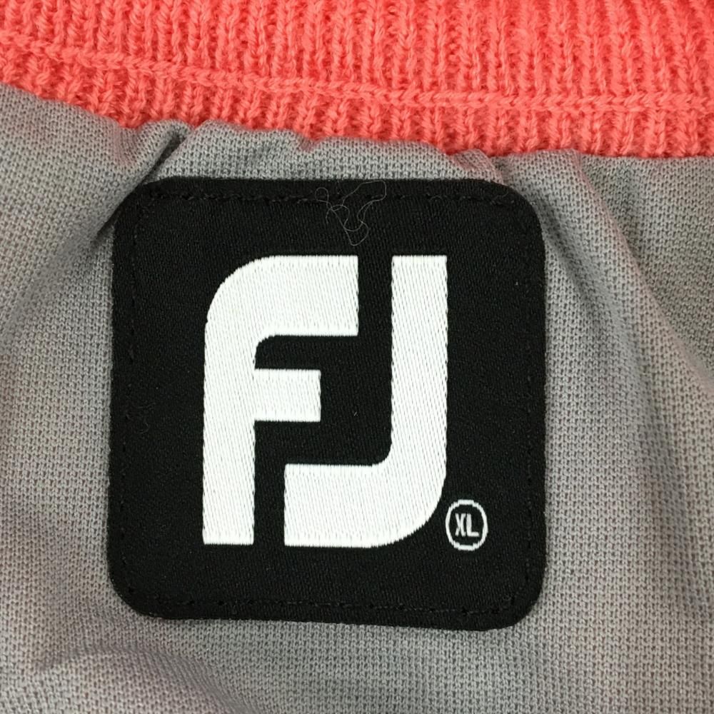 フットジョイ ニットジャケット ピンク×白 身頃ダイヤ柄 裏地付き メンズ XL ゴルフウェア FootJoy LLC-HASEGAWATOSO_COM