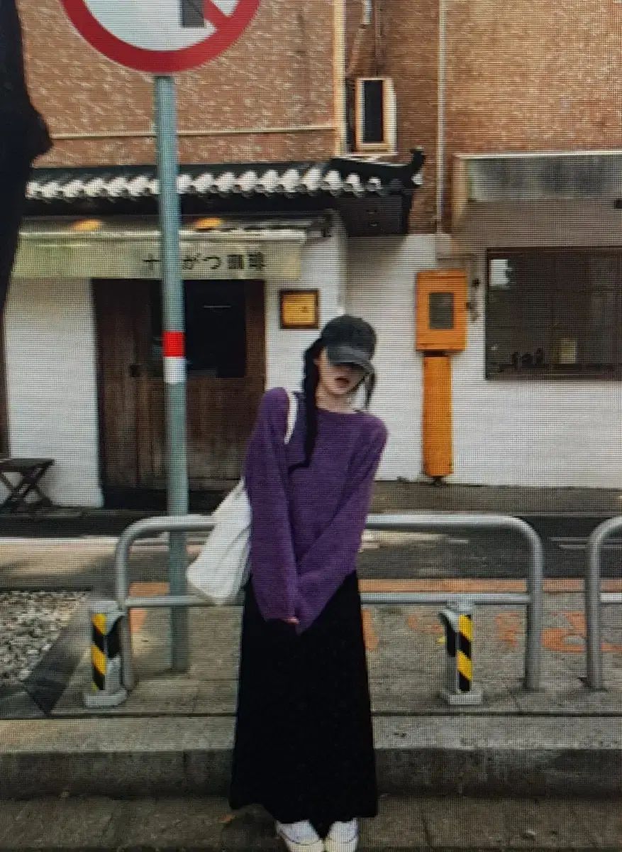 ギフトに最適。 海外配送 PURPLEパープルニット 黒PURPLEパープルフラワーロングスカートセット 【直営店最安値】