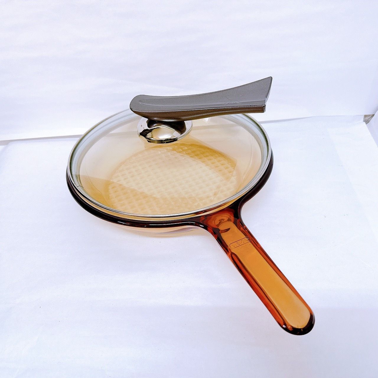 VISION フランス製 ☆耐熱ガラス フライパン 25cm 蓋付き - メルカリ