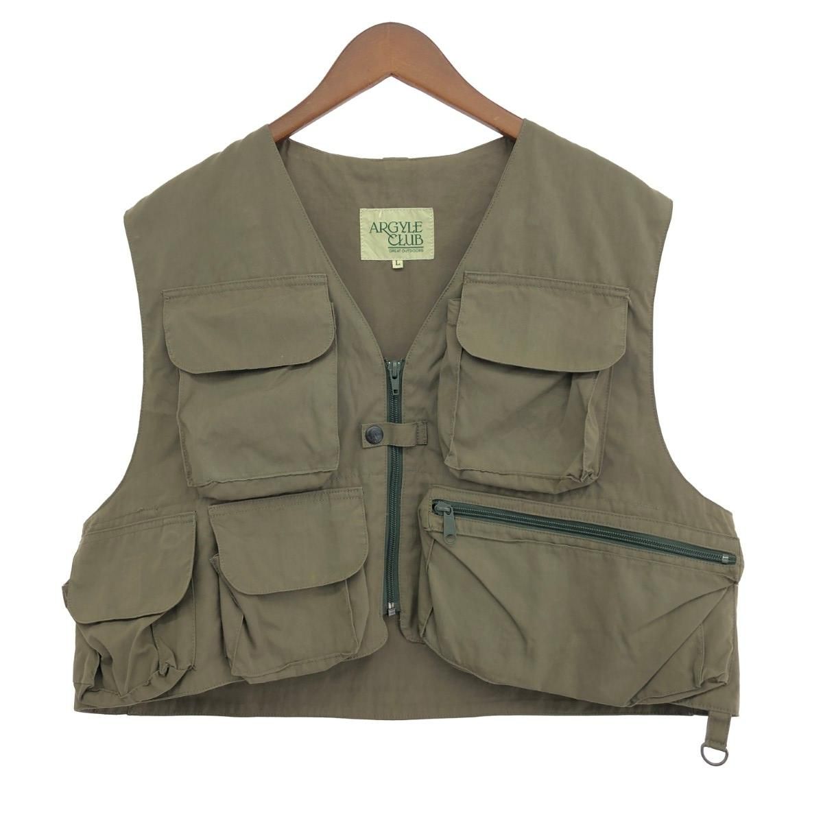 アーガイルクラブフィッシングベスト ベージュ　Lサイズ ΣΣARGYLE CLUB アーガイルクラブ フィッシングベスト Lサイズ
