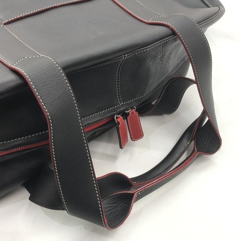 中古】Ferrari ボストンバッグ ブラック レッド フェラーリ[10