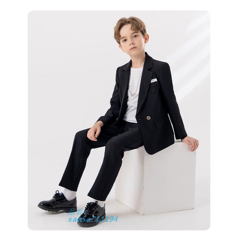 4点セット 子供スーツ 男の子 子供服 フォーマル スーツ フォーマルスーツ フォーマル 上下セット ジャケット スーツ 子供 パンツ am5a711194