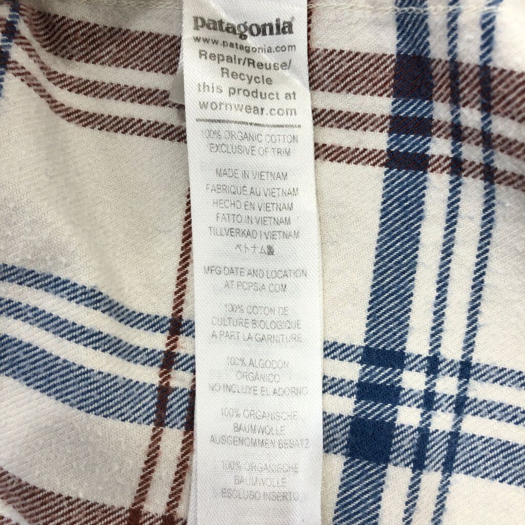 patagonia パタゴニア オーガニックコットン フィヨルド・フランネル