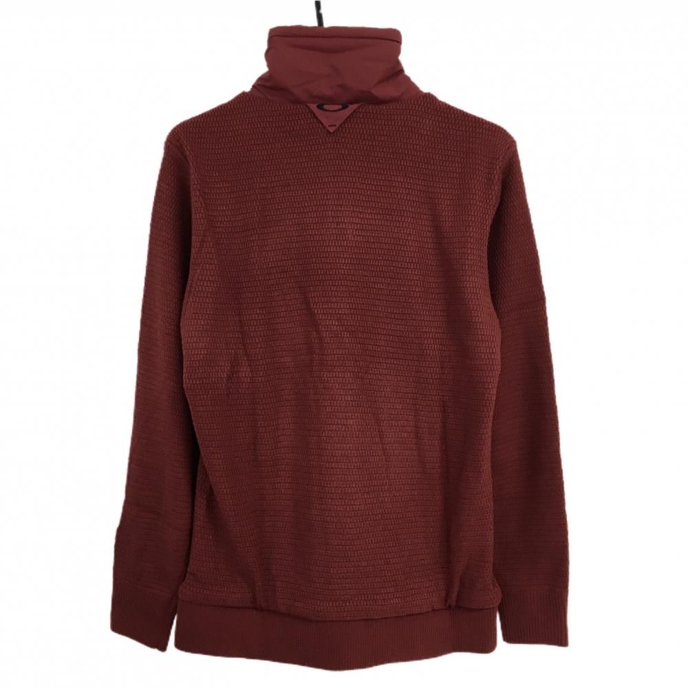 オークリー 中綿ニットジャケット ボルドー 前身頃中綿 蓄熱裏地 メンズ M ゴルフウェア Oakley