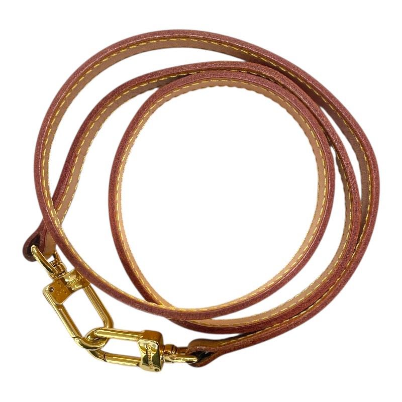 ルイ ヴィトン LOUIS VUITTON ショルダーストラップ ブラウン ゴールド金具 ヌメ革 レザー ユニセックス ストラップ