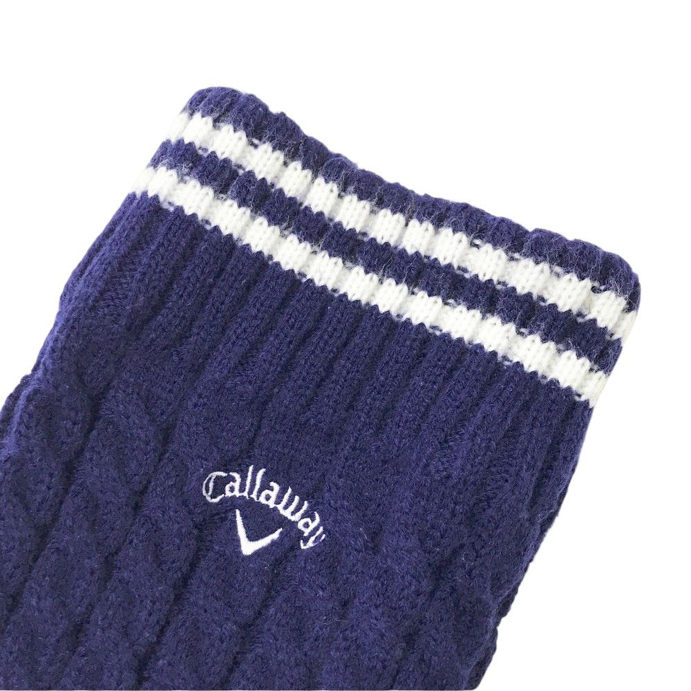 CALLAWAY キャロウェイ ニットレッグウォーマー ネイビー系