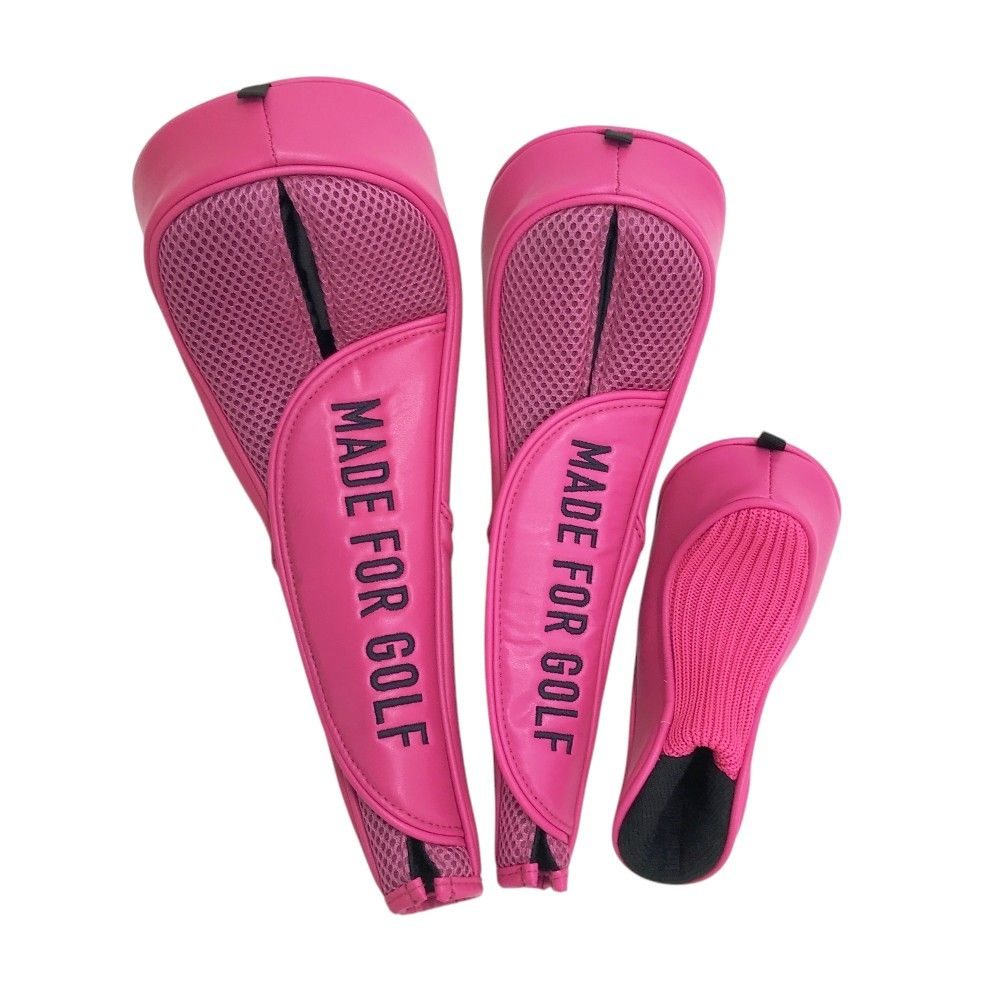 PEARLY GATES パーリーゲイツ ヘッドカバー 3点セット ニコちゃん ピンク系 DR FW UT 240101552215 ゴルフウェア ストスト