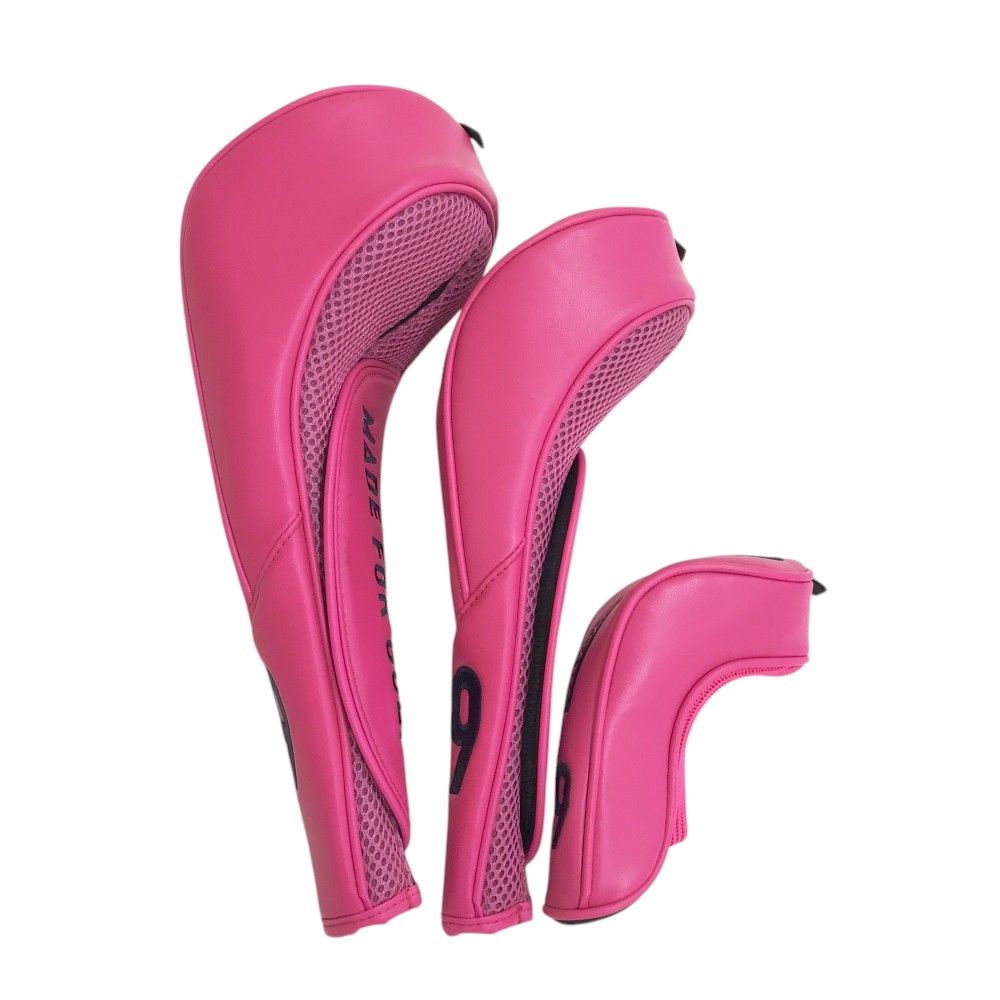 PEARLY GATES パーリーゲイツ ヘッドカバー 3点セット ニコちゃん ピンク系 DR FW UT 240101552215 ゴルフウェア ストスト LLC-HASEGAWATOSO_COM