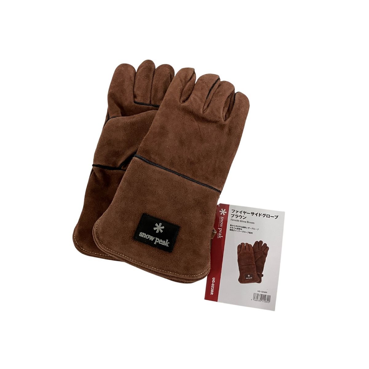 Snow Peak ファイヤーサイドグローブ ブラウン 焚き火 アウトドア B10565240
