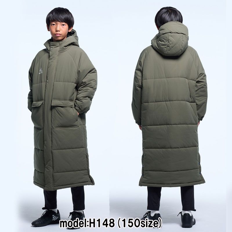 スボルメ svolme Jr発熱中綿ベンチコート ジュニア サッカー フットサル ウェア コート 防寒 25AW 1253-50804 032 ネイビー