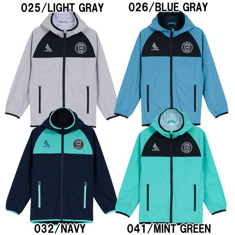スボルメ svolme Jrピステ裏メッシュジップフーディー ジュニア サッカー フットサル ウェア ピステ 25AW 1253-50601 041 MINT-GREEN