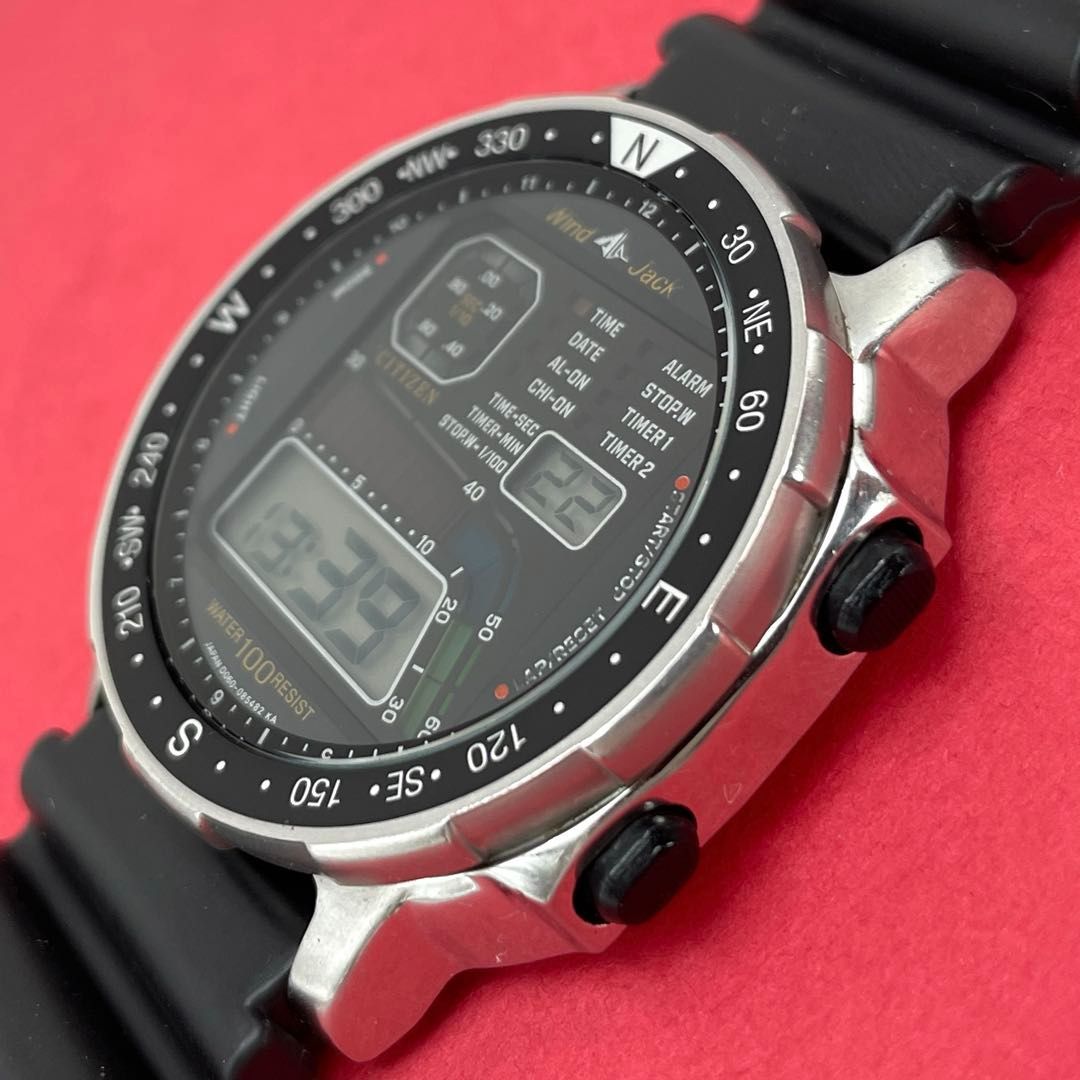 動作OK】CITIZEN ウインドジャック D060-086775 TA デジタル QZ