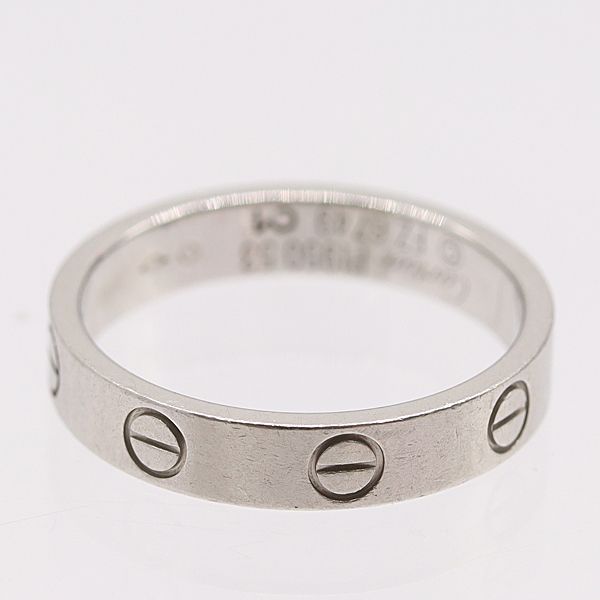 カルティエ ミニラブリング 750 WG 5.4g 53 FZ6749 B4056353 ジュエリー 5985210 10NBT AKO ABC 17011