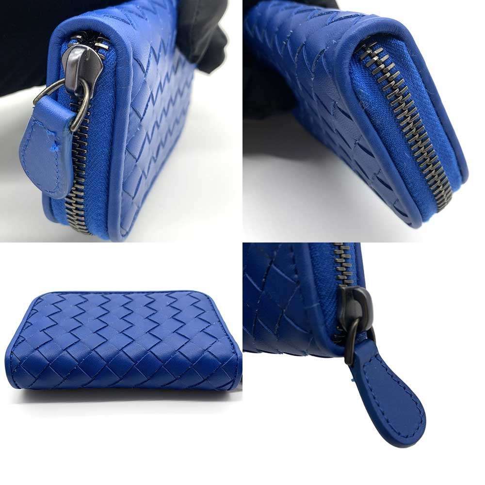 ボッテガ ヴェネタ イントレチャート ラウンドファスナー コインケース  