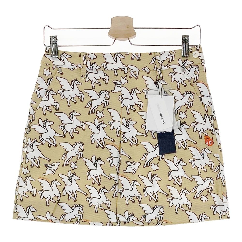 サイズ 0 PEARLY GATES パーリーゲイツ 055-1134400 スカート 総柄 ベージュ系 240101511502 ゴルフウェア レディース ストスト
