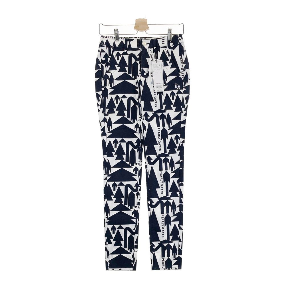 サイズ 0 PEARLY GATES パーリーゲイツ 055-2131508 ストレッチパンツ 総柄 ホワイト系 240101521272 ゴルフウェア レディース ストスト