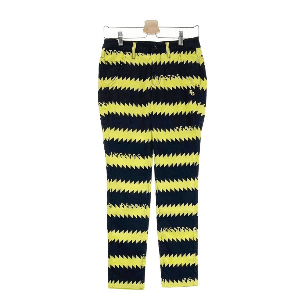 サイズ 0 PEARLY GATES パーリーゲイツ ストレッチパンツ ギザボーダー柄 オレンジ系 240101532047 ゴルフウェア レディース ストスト