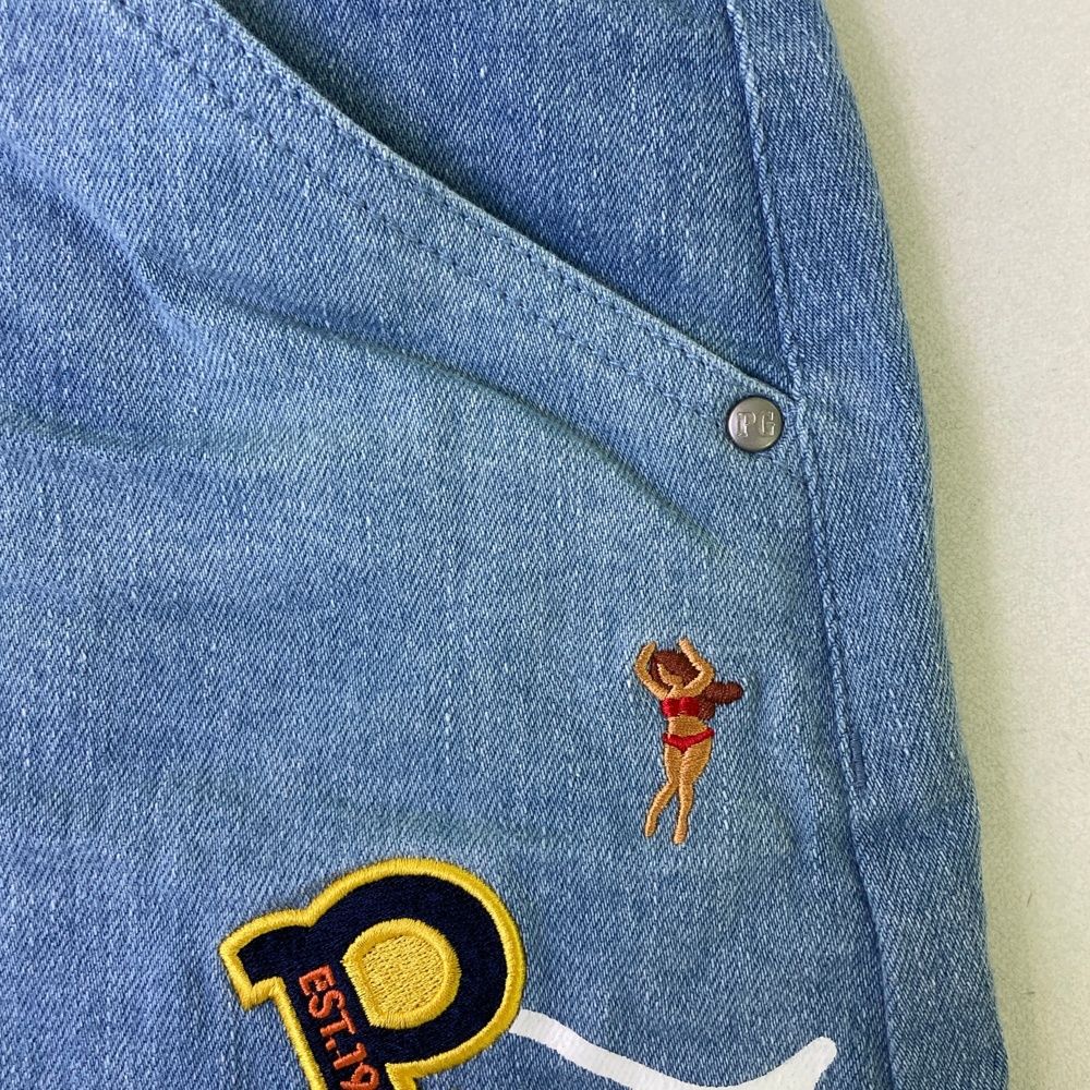 サイズ：2 PEARLY GATES パーリーゲイツ ストレッチスカート ブルー系