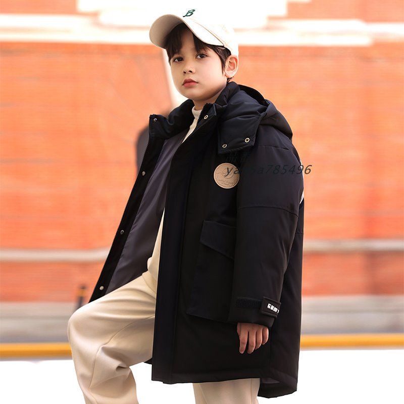 冬物 ミリタダウンコート 男の子 キッズ 子供服 アウター 秋冬 フード付き ジュニア服 アウトドア 防寒 あったか 通学 ダウンジャケット yan 5 a 785496