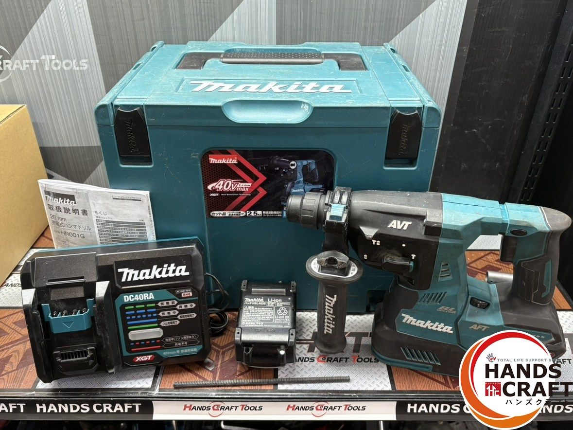 〇 送料無料 マキタ Makita HR001GRD 28mm充電式ハンマドリル バッテリ×1 充電器付き ハンズクラフト佐賀