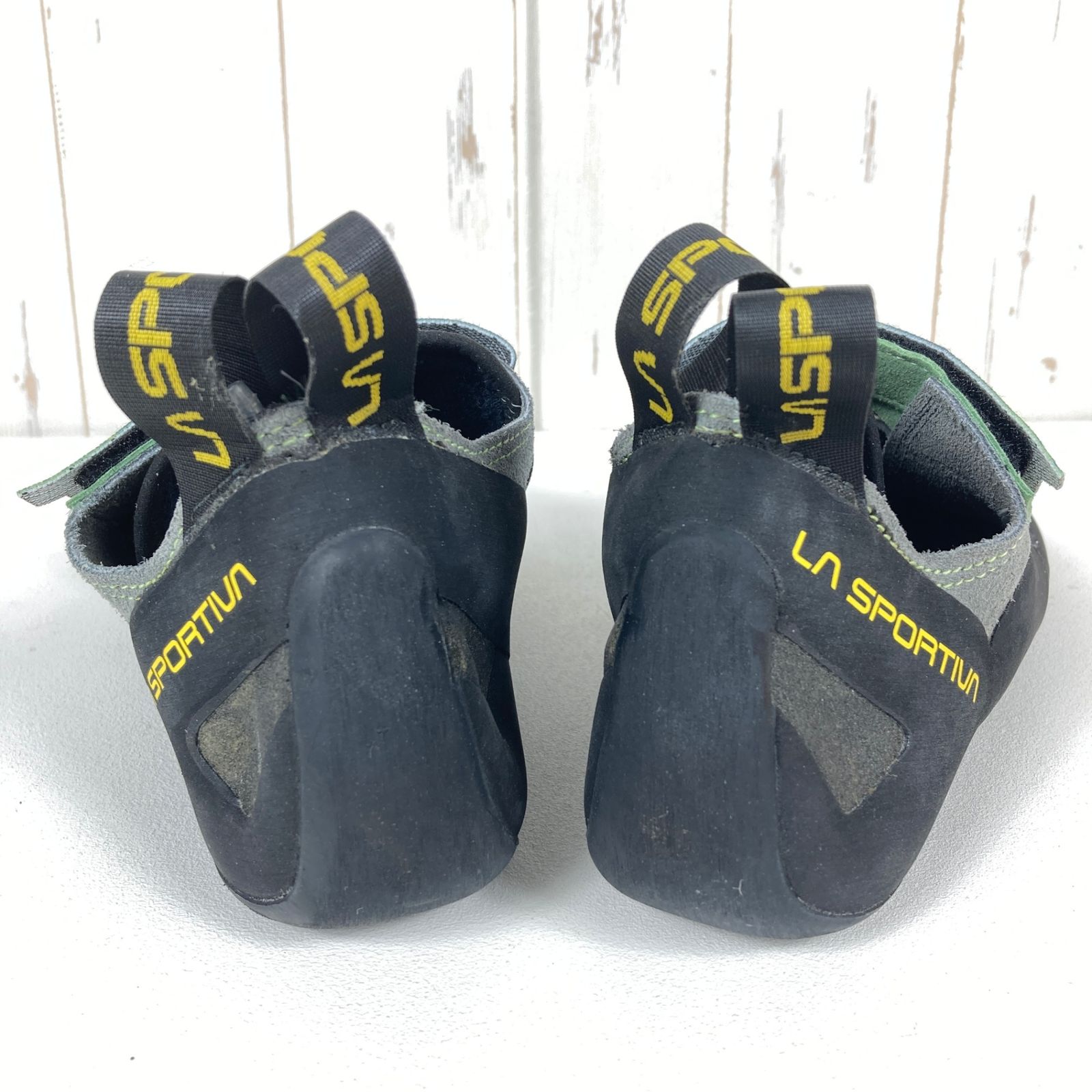 Unisex 26.4cm グレー系 La Sportiva ラ スポルティバ アラゴン Aragon クレイ×ジャスミングリーン レザー フットウェア ロッククライミングシューズ z00053862 クレイ×ジャスミングリーン ロッククラ