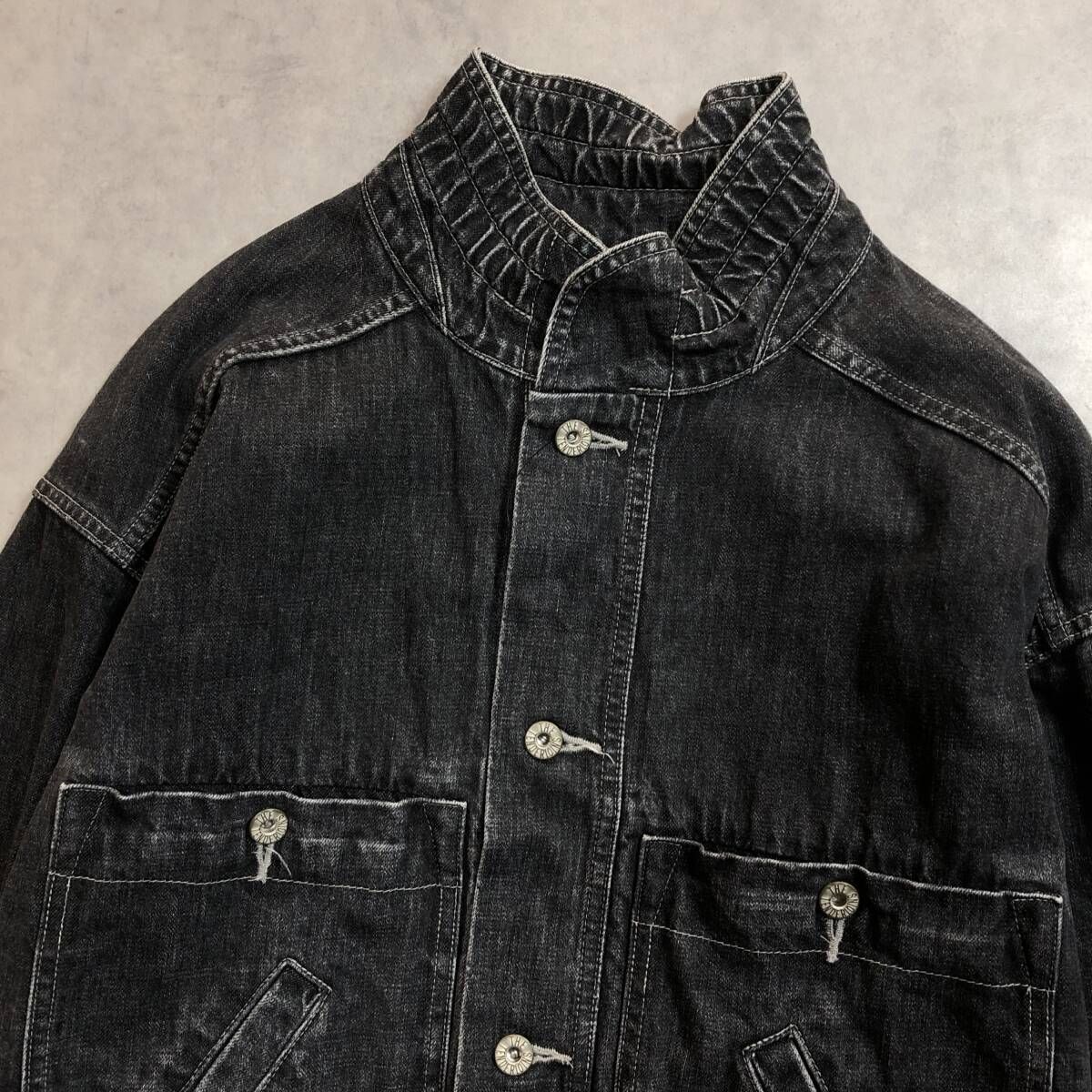 GQ3922 TENDERLOIN DENIM JKT WASH ブラックデニム S ブラック テンダーロンイン デニムジャケット