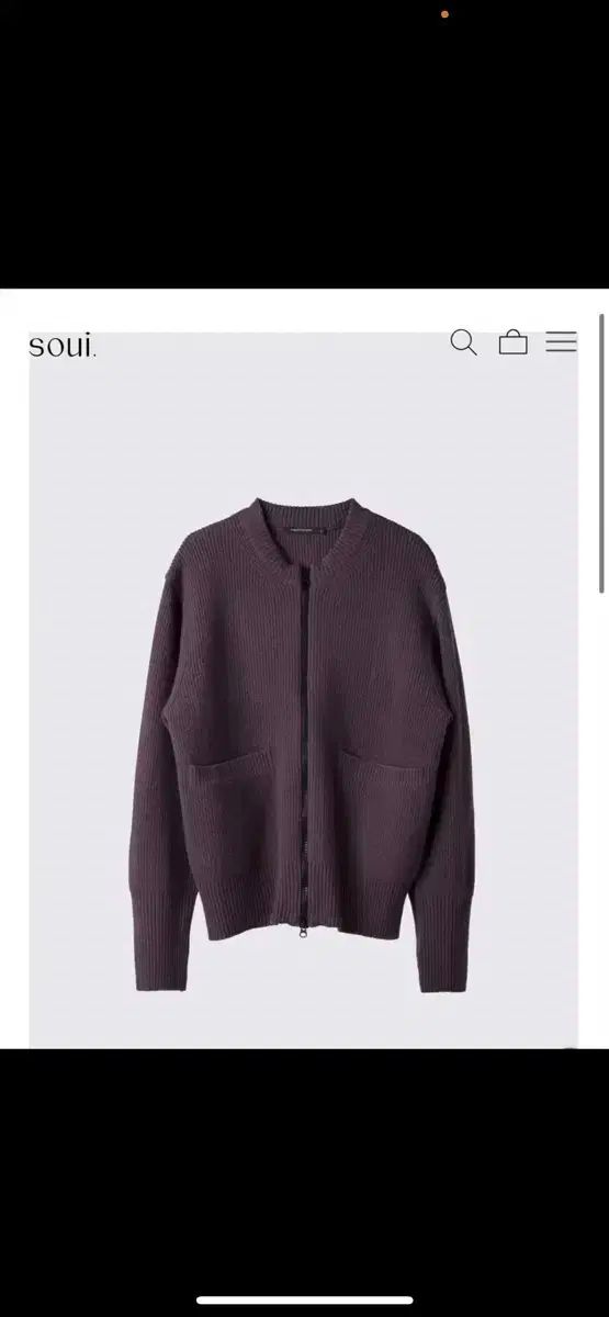 Hatchingroom カーディガン mil plum 4 L