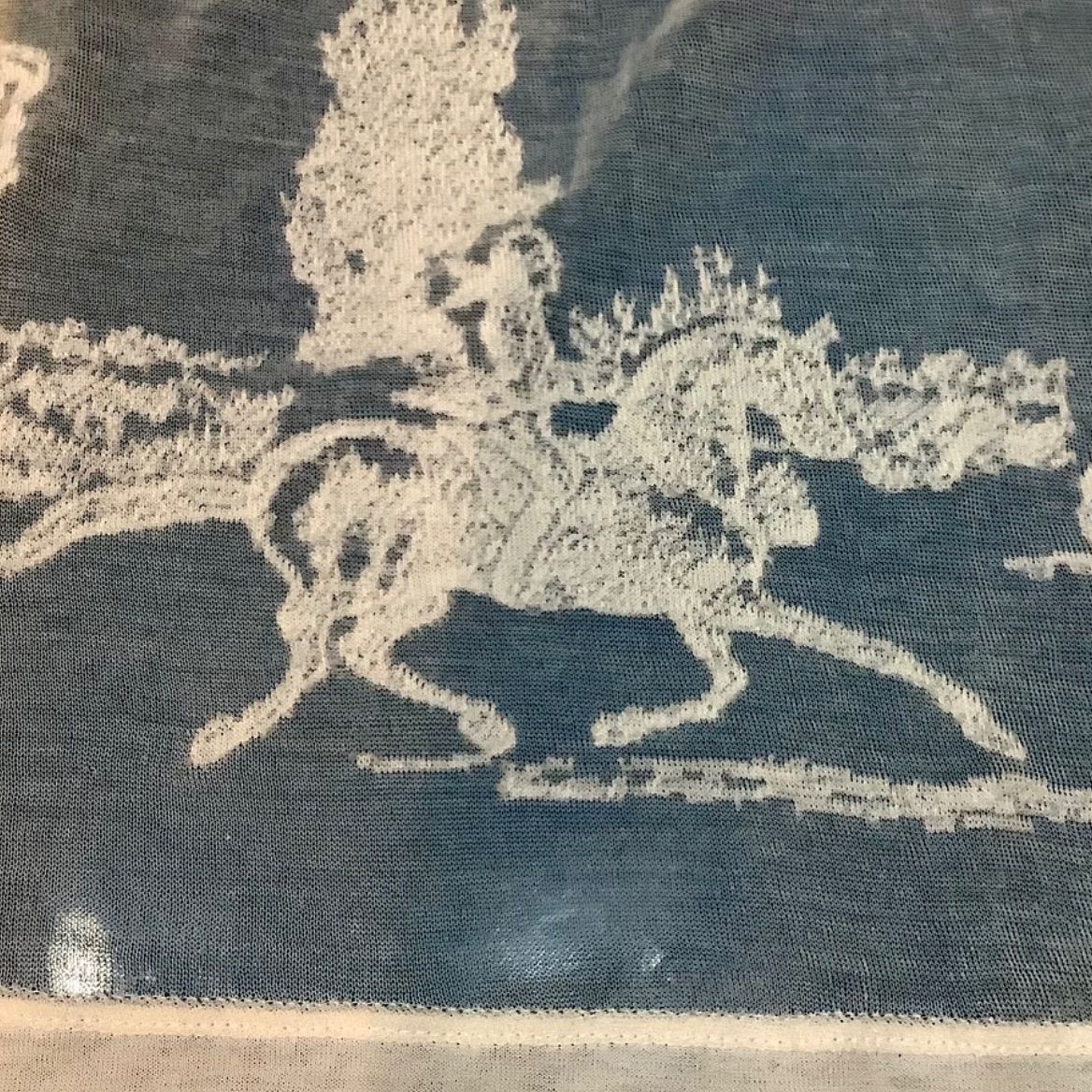  エルメス HERMES PARIS パリ 刺繍 シースルー カットソー エッフェル塔 バーキン 白 ホワイト 36 レディース N 1008 T 20 18 五分袖 七分袖 Tシャツ カットソー