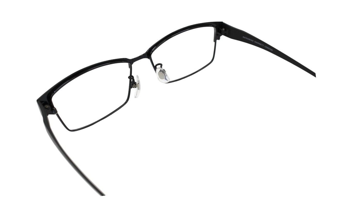 キャサリン ハムネット HAMNETT kh 9220 チタン 伊達 度付き メンズ レディース スクエア フルリム メガネ めがね 眼鏡 老眼鏡 遠近両用