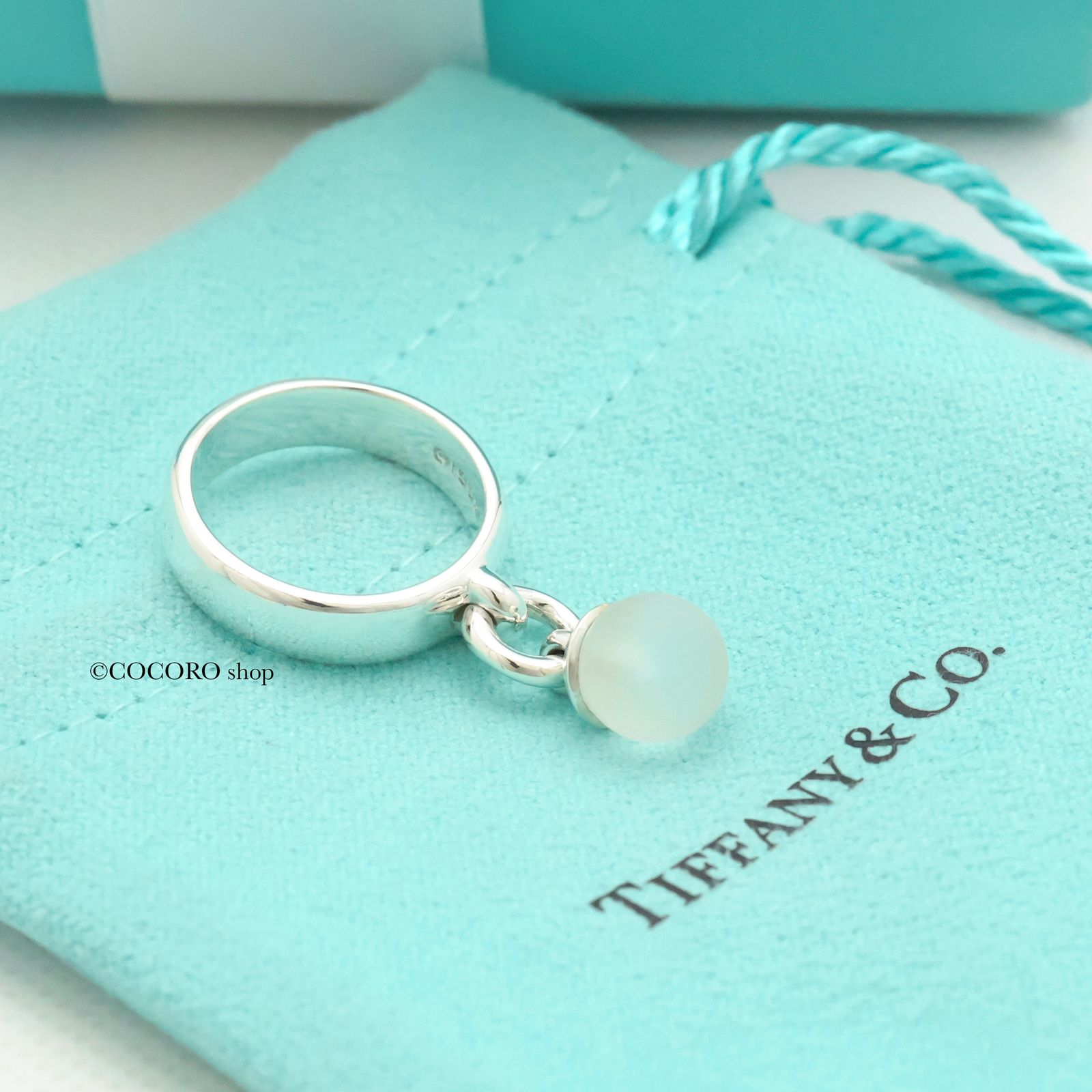 美品】ティファニー TIFFANY＆Co. クォーツ ボール ダングル リング 10