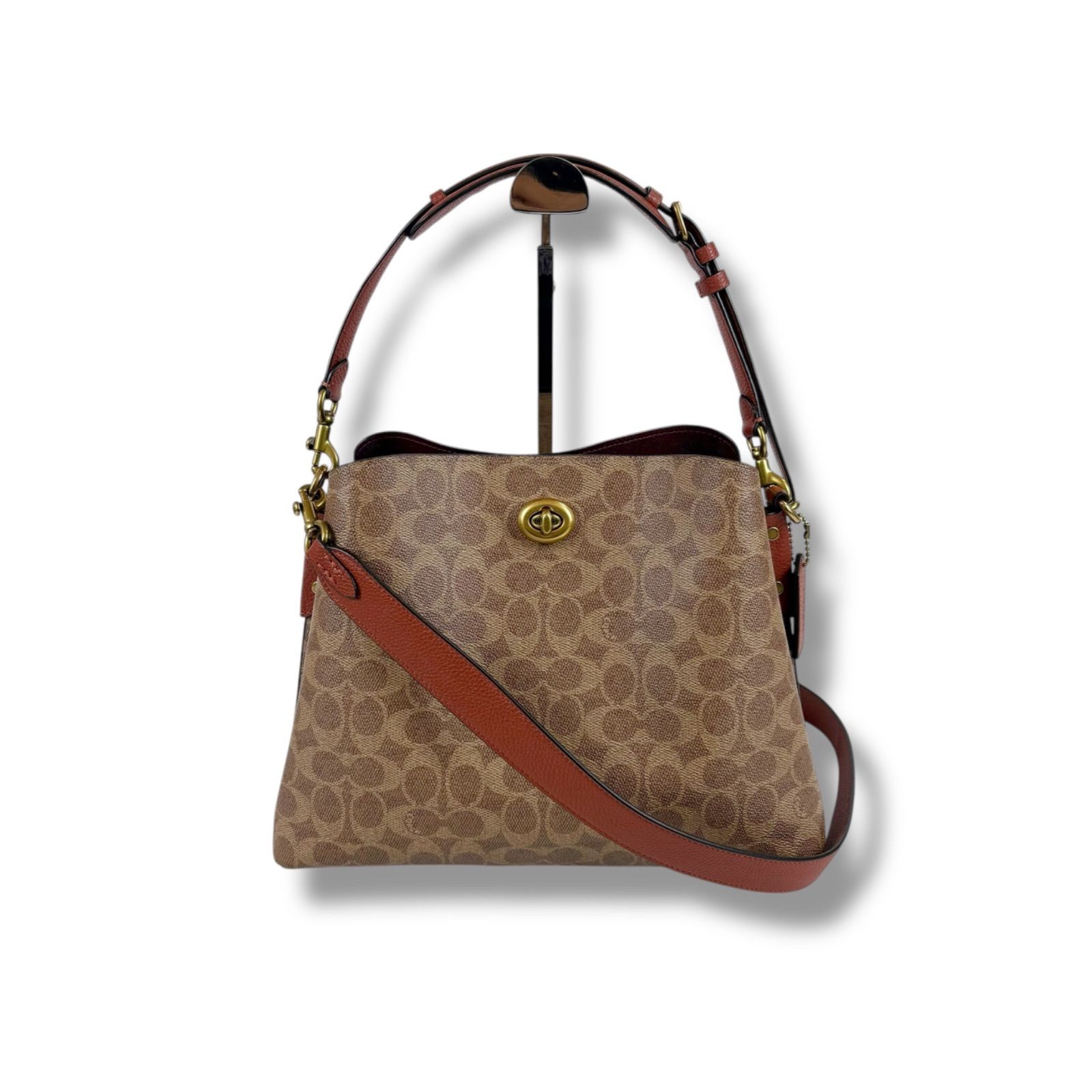 コーチ coach シグネチャー柄 ウィロウ WILLOW ショルダーバッグ 2WAY 