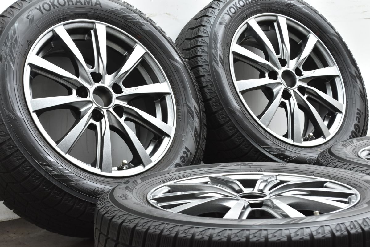 トヨタ車用 ミルアスNE 16in 6.5J 38 PCD114.3 ヨコハマ アイスガード iG60 215|60R16 C-HR ヤリスクロス エスティマ プリウスα