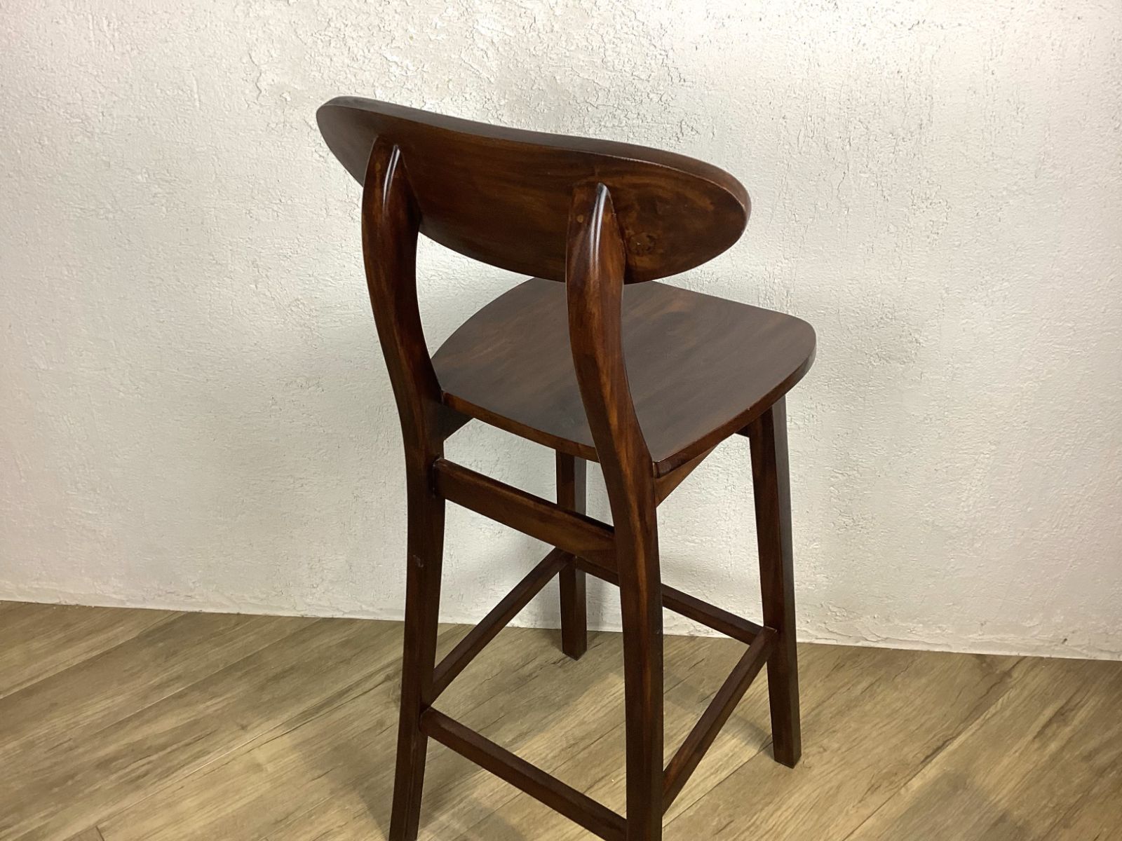 アンティーク調 マホガニー無垢 カウンターチェア ハイスツール cha-402-WAL MARWIL-DEMENAGEMENTS_CH