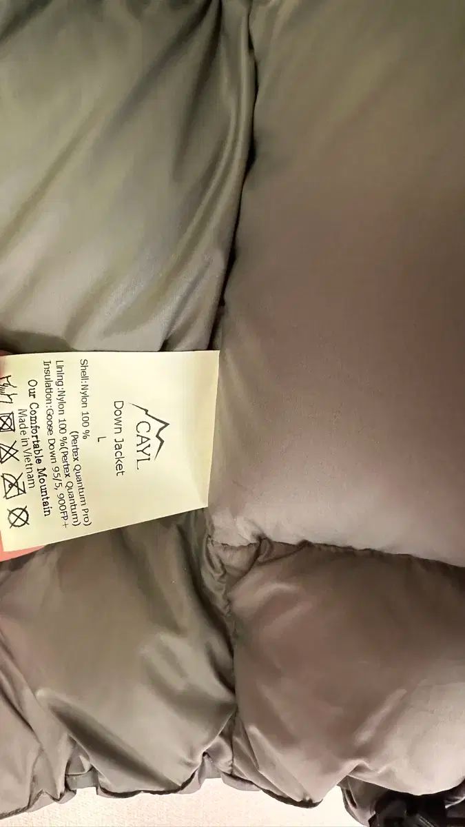 L ケイル ダウンジャケット グレー