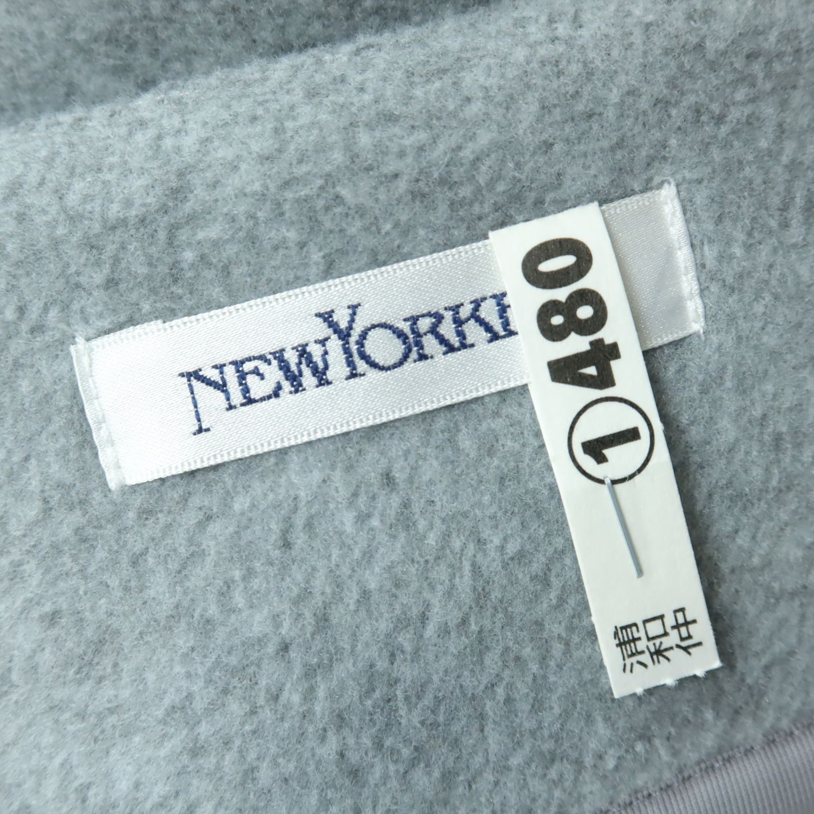 ニューヨーカー コート はおりもの サイズM ライトグレー系 厚手 無地 z15977 GULLKHAN_COM