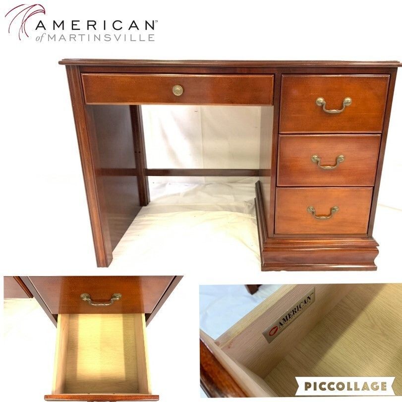 ◎片袖デスク 書斎 オフィス 机 アンティーク ビンテージアメリカ家具 AMERICAN OF MARTINSVILLE C HJ28PK