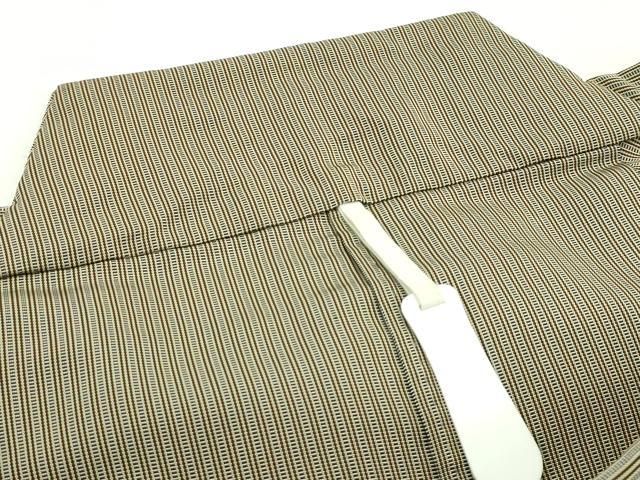 平和屋本店□極上 男性 人間国宝 甲田綏郎 精好仙台平 馬乗り袴 縞