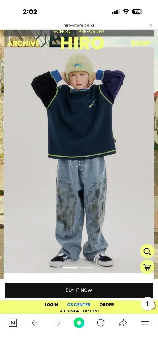 ヒロ 25 ダーティー ジーン 120