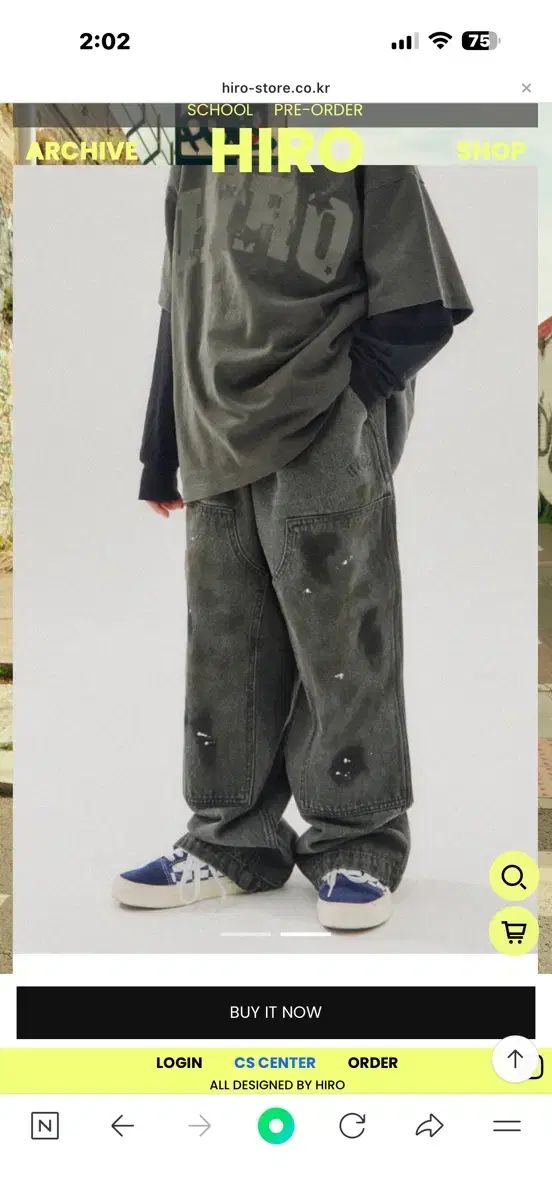 ヒロ 25 ダーティー ジーン 120