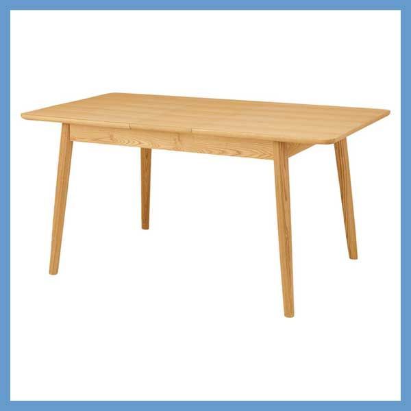 天然木 アッシュ の 伸長式 エクステンション ダイニングテーブル W120|150×D80×H72cm No.511 ナチュラル