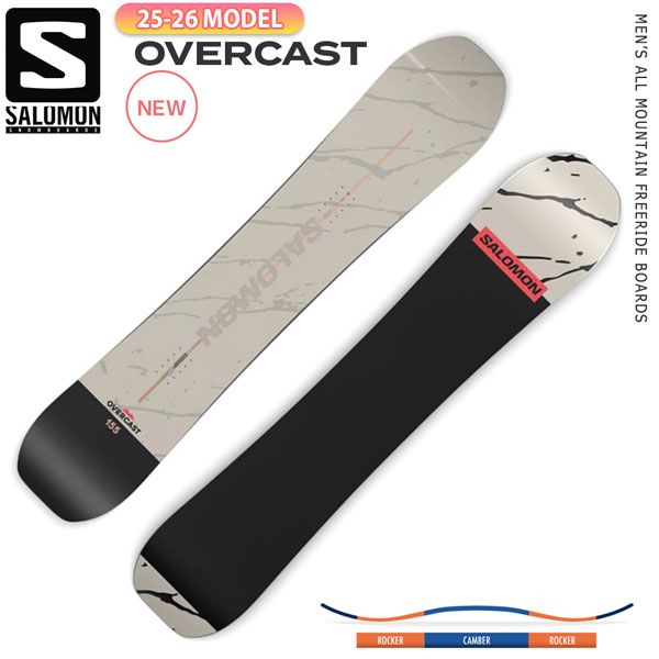25-26 サロモン オーバーキャスト SALOMON OVERCAST スノーボード 板 25-26-BO-SLM 144 147 150 152 156 159 158w 162w