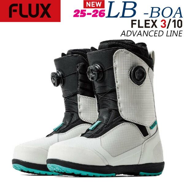 25-26 フラックス エルビーボア FLUX LB BOA スノーボード 靴 25-26-BT-FLX ホワイト 23.0 23.5 24.0 24.5 25.0 25.5 26.0 26.5 27.0 27.5 28.0 28.5