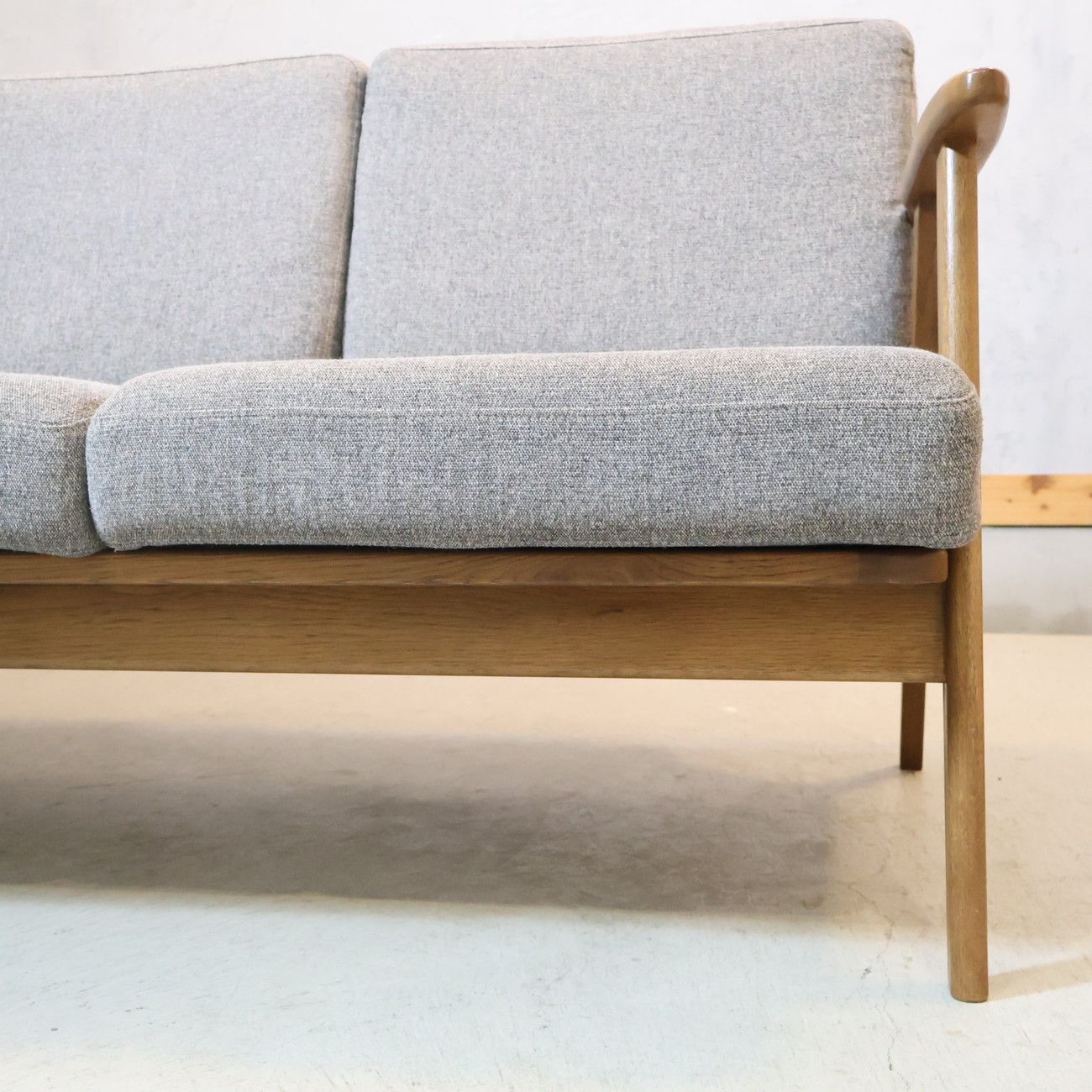 3人掛け オーク材