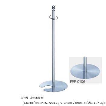 シロクマ フロアパーティションポール クローム|ヘアーライン FPP-0106