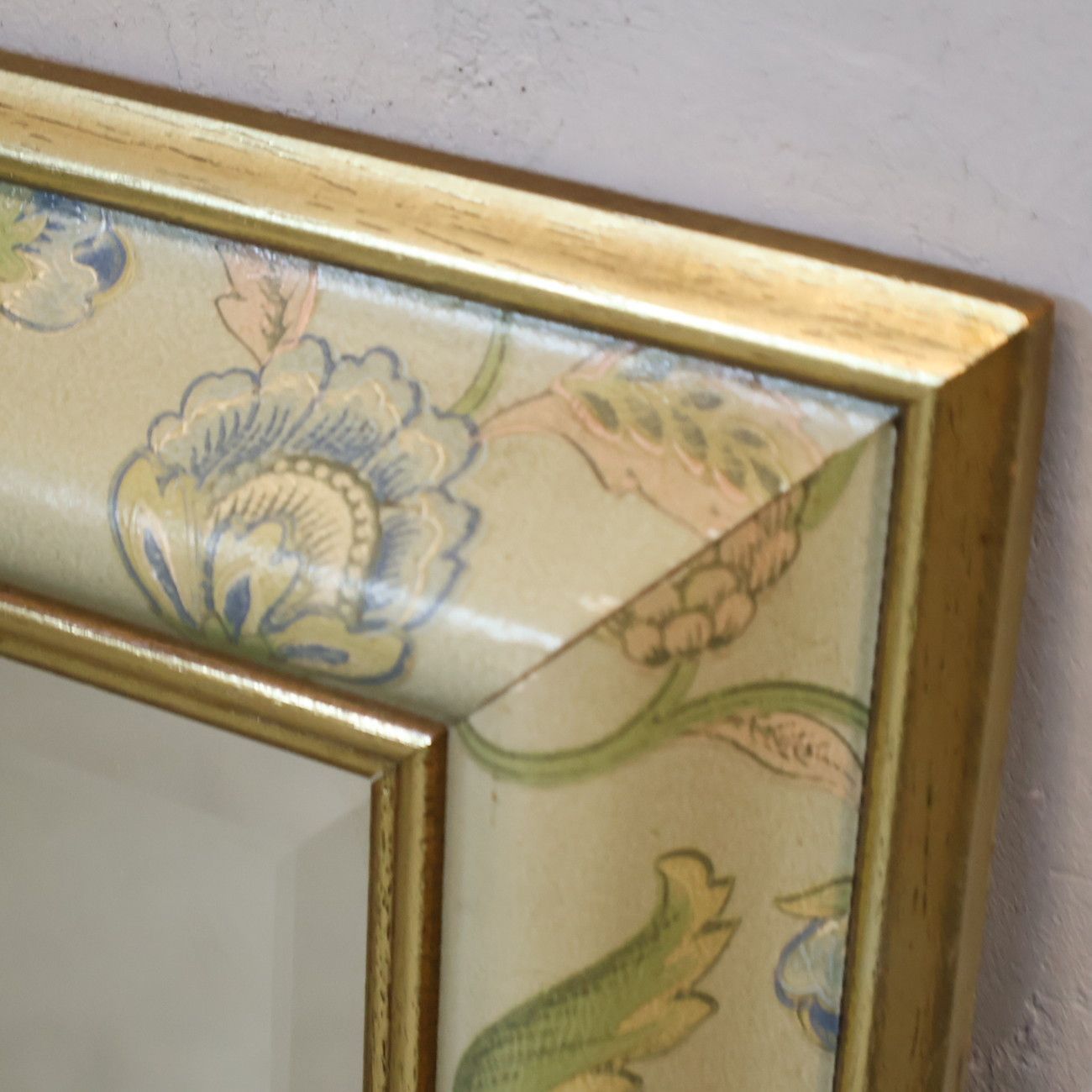 アンティーク調 イタリア製 ウォールミラー 壁掛け鏡 エレガント ヨーロピアンクラシック 花柄 上品 優雅 立て掛け鏡 NEXPOTALLINN_EU